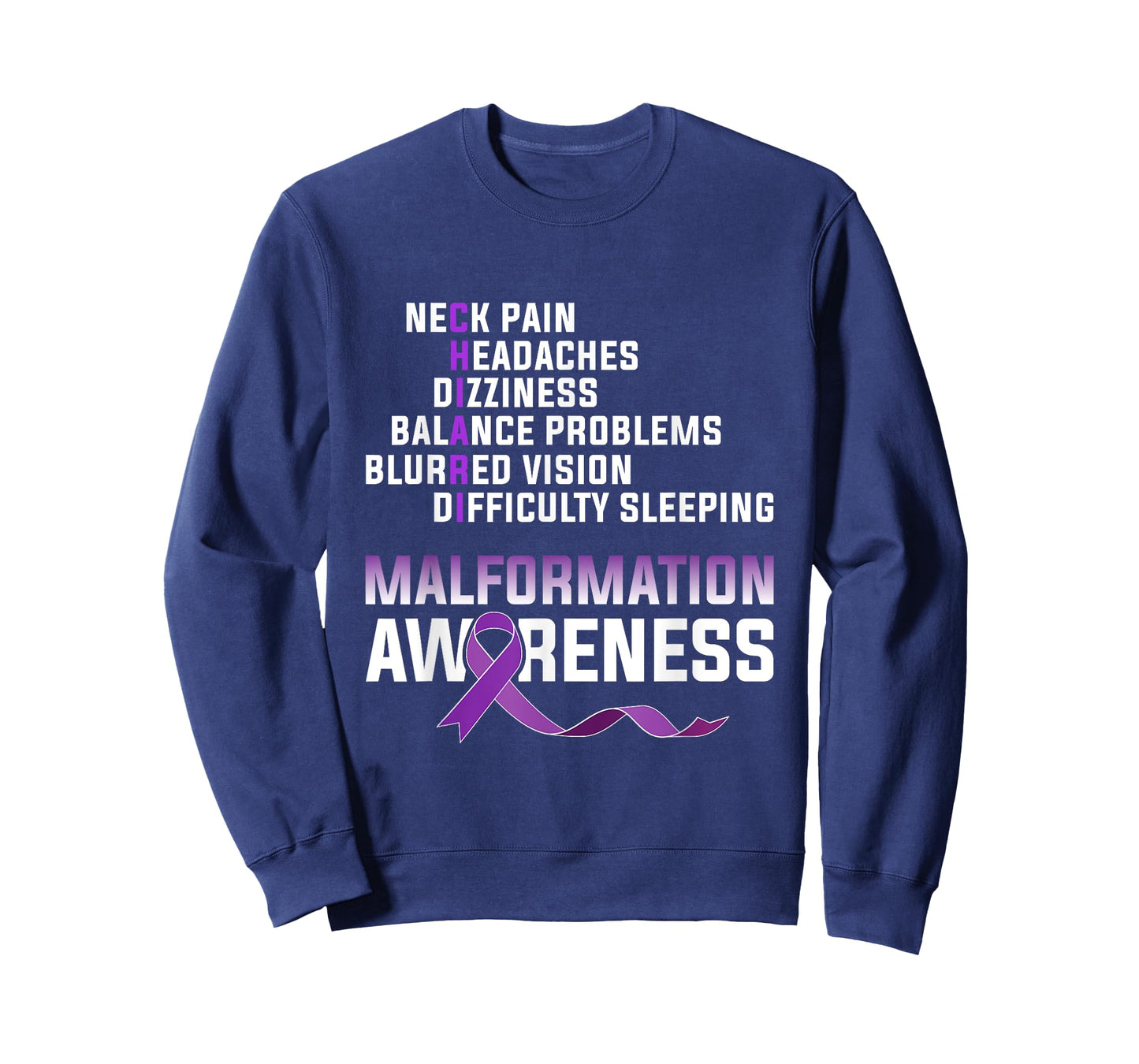 Arnold Chiari Malformation Warrior Med Survivor Awareness T-Shirt