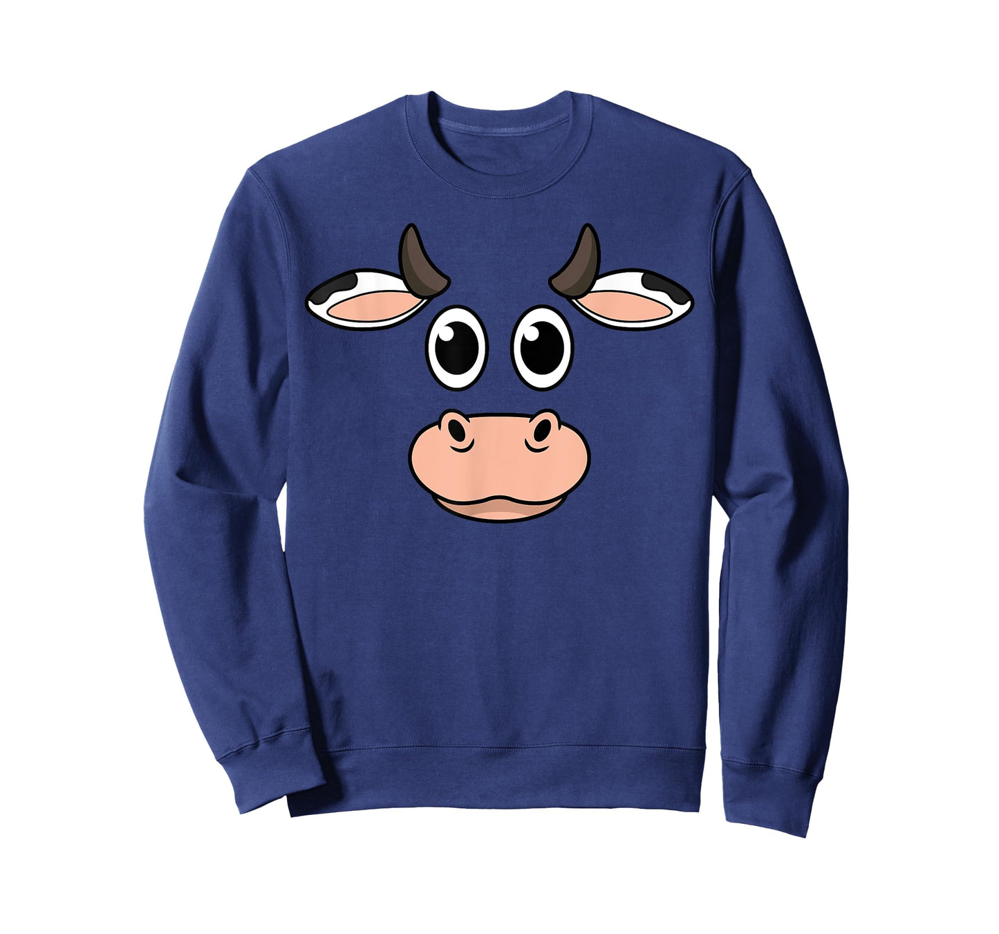 Cow Head Halloween Costume Farm Animal Farmer Farming Cattle T-Shirt