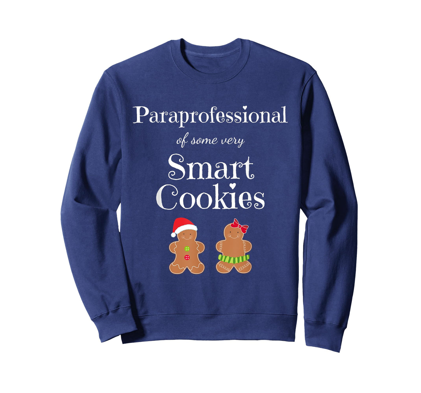 Paraprofessional Christmas Smart Cookies Teacher Aide Gift T-Shirt