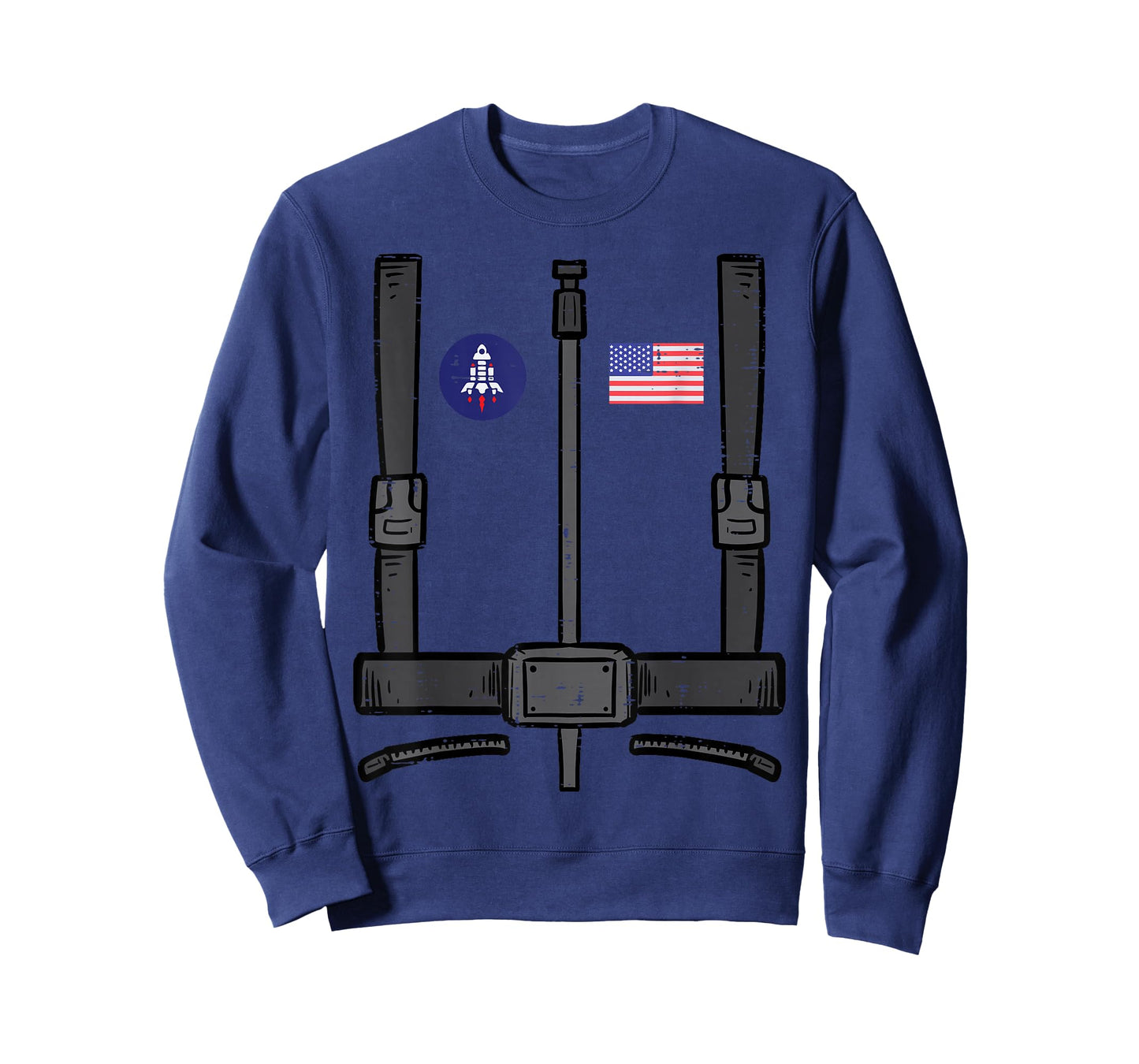 US Astronaut Costume Space Suit Galaxy Men Women Boys Kids T-Shirt