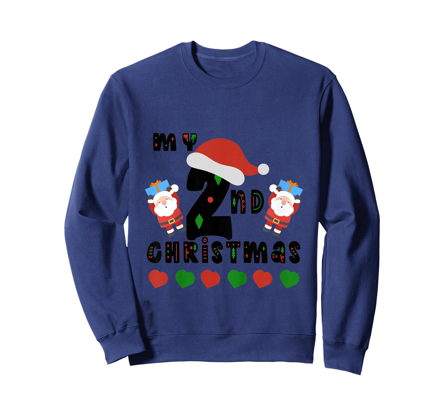 Kids My Second Christmas Baby Child 2nd Xmas Gift Idea T-Shirt