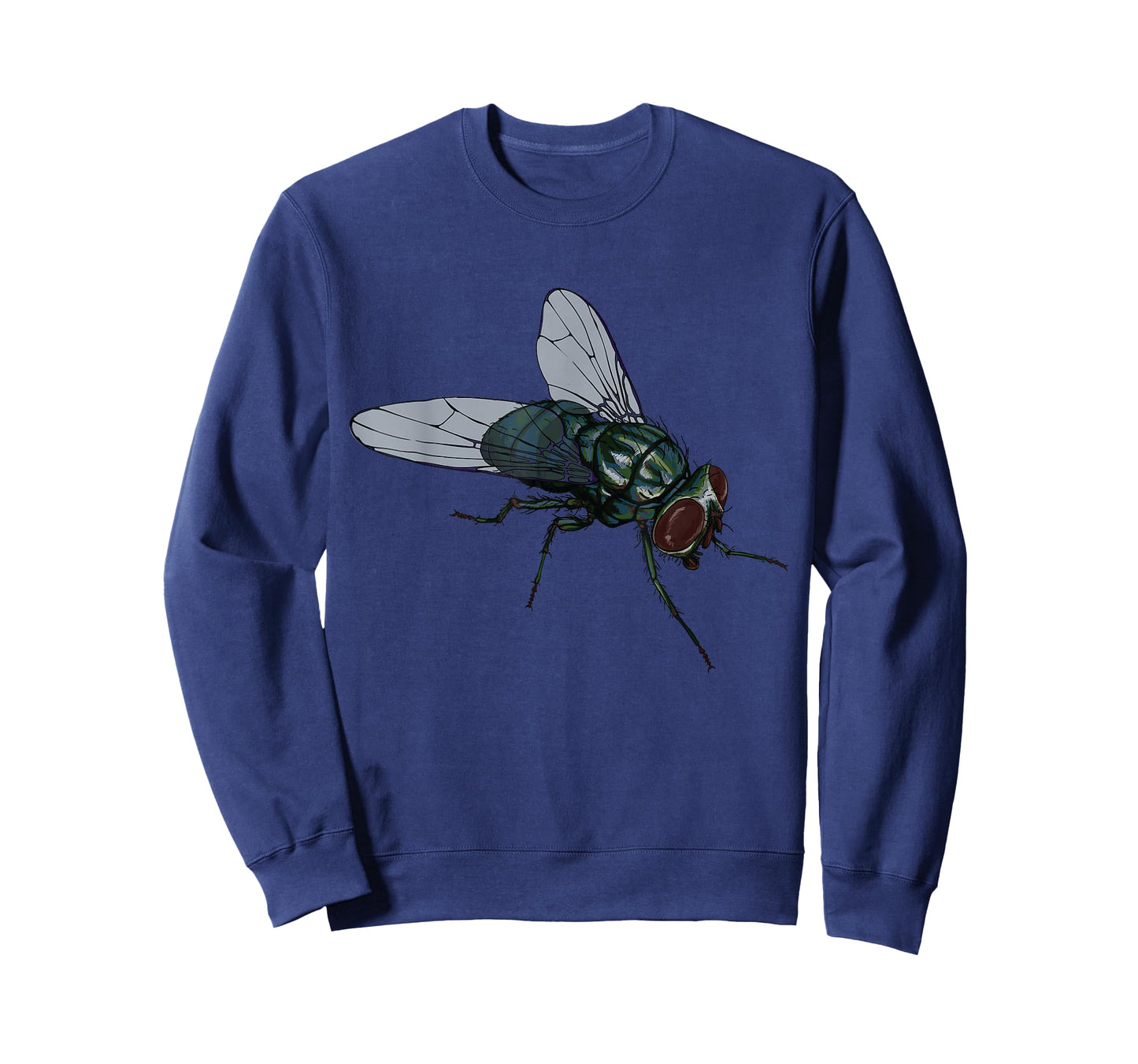 CRUDO Fly Common House Fly Insect Unisex-Adults & Kids Black Cotton 60%, Polyester 40% Short Sleeve T-Shirt