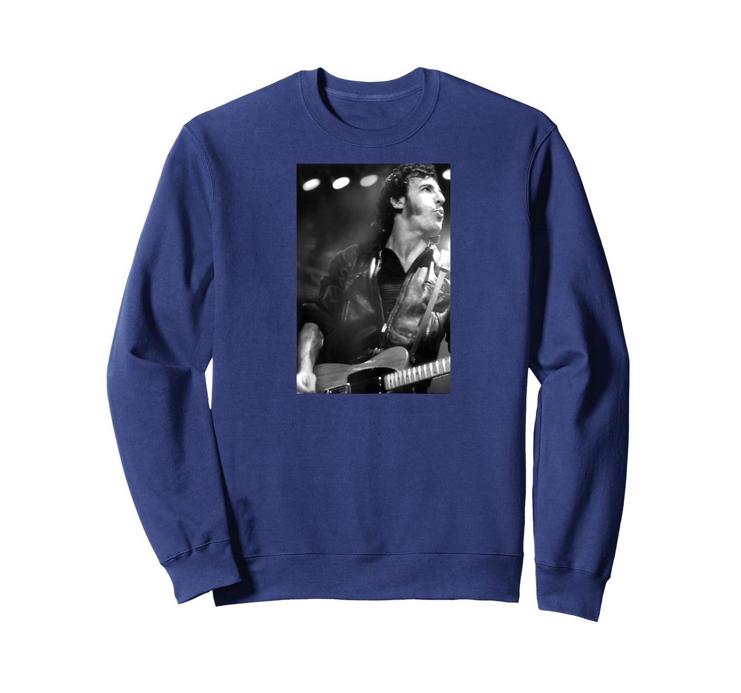 Bruce Springsteen Live On Stage By Simon Fowler Raglan Baseball Tee