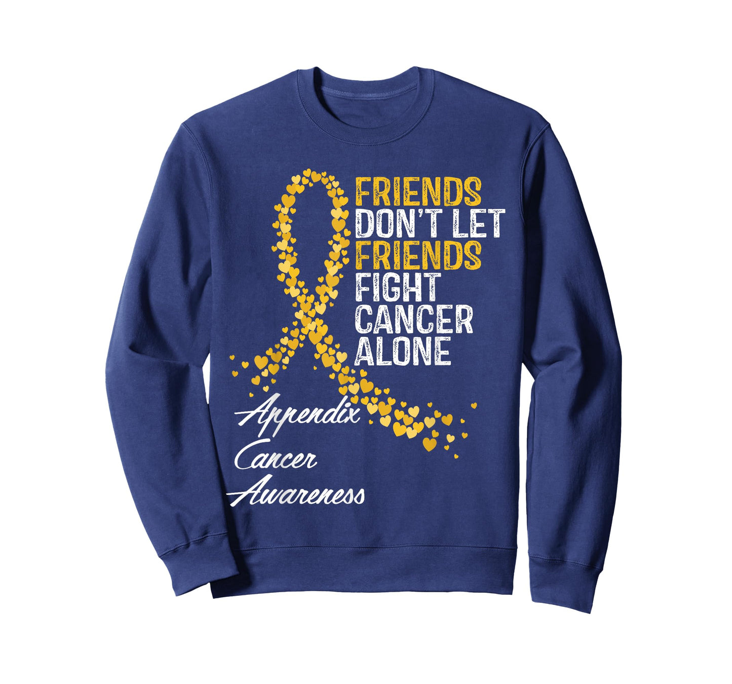 Appendix Cancer Awareness Friends Fighter Warrior Support T-Shirt
