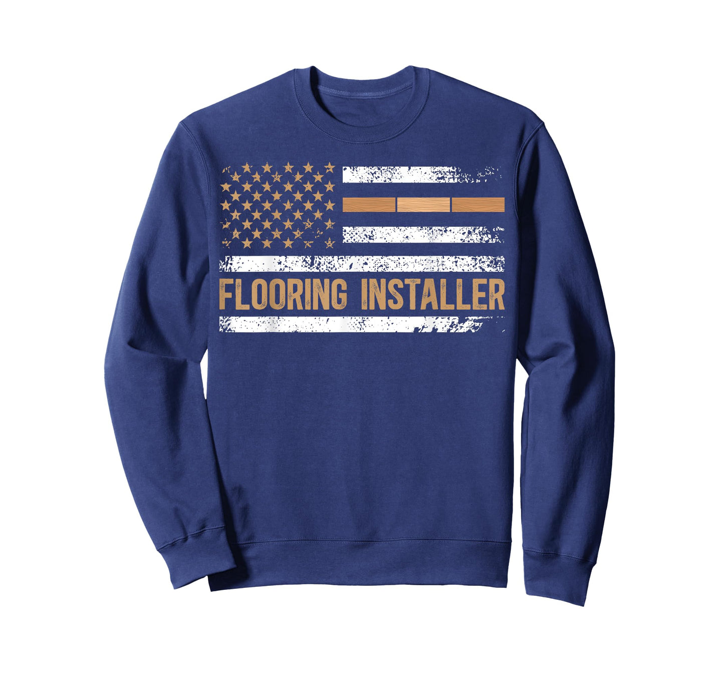Flooring Installer American Flag Floor Installer T-Shirt for Women Men