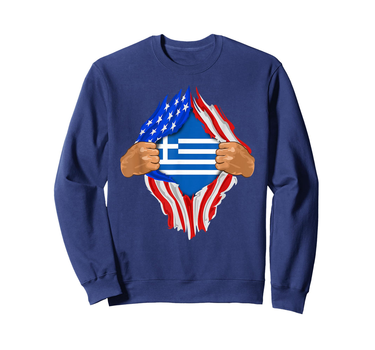 Greek Blood Inside Me T-Shirt | Greece Flag Gift T-Shirt