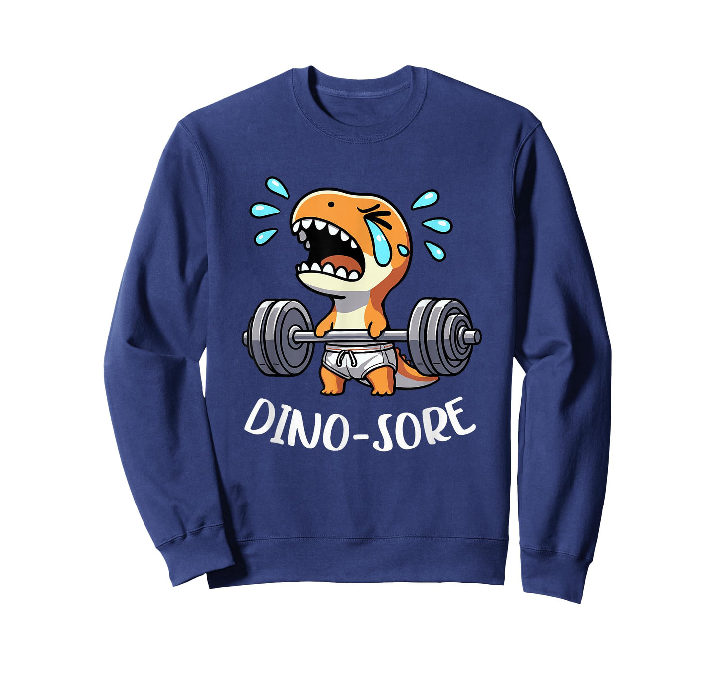 Dino Sore Gym Lifting Weights Fitness Workout Dino Saur Gym T-Shirt