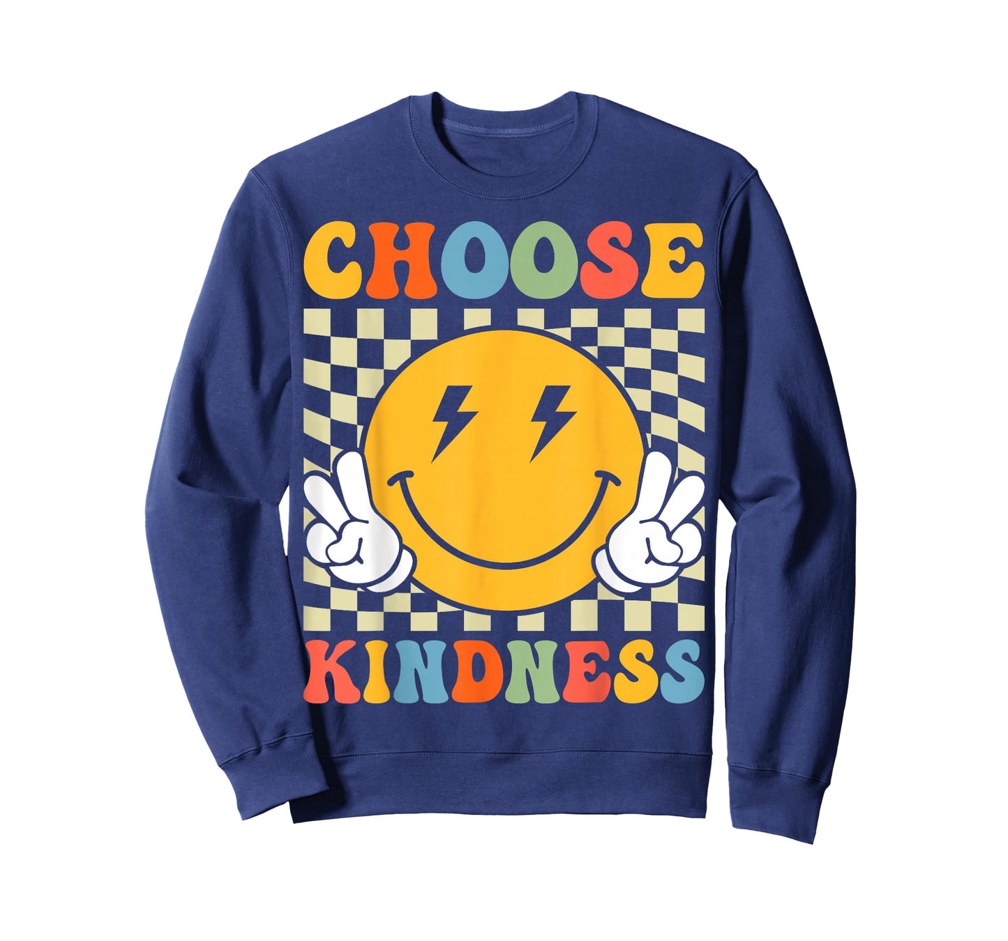 Choose Kindness Retro Groovy Be Kind Inspirational Kids T-Shirt