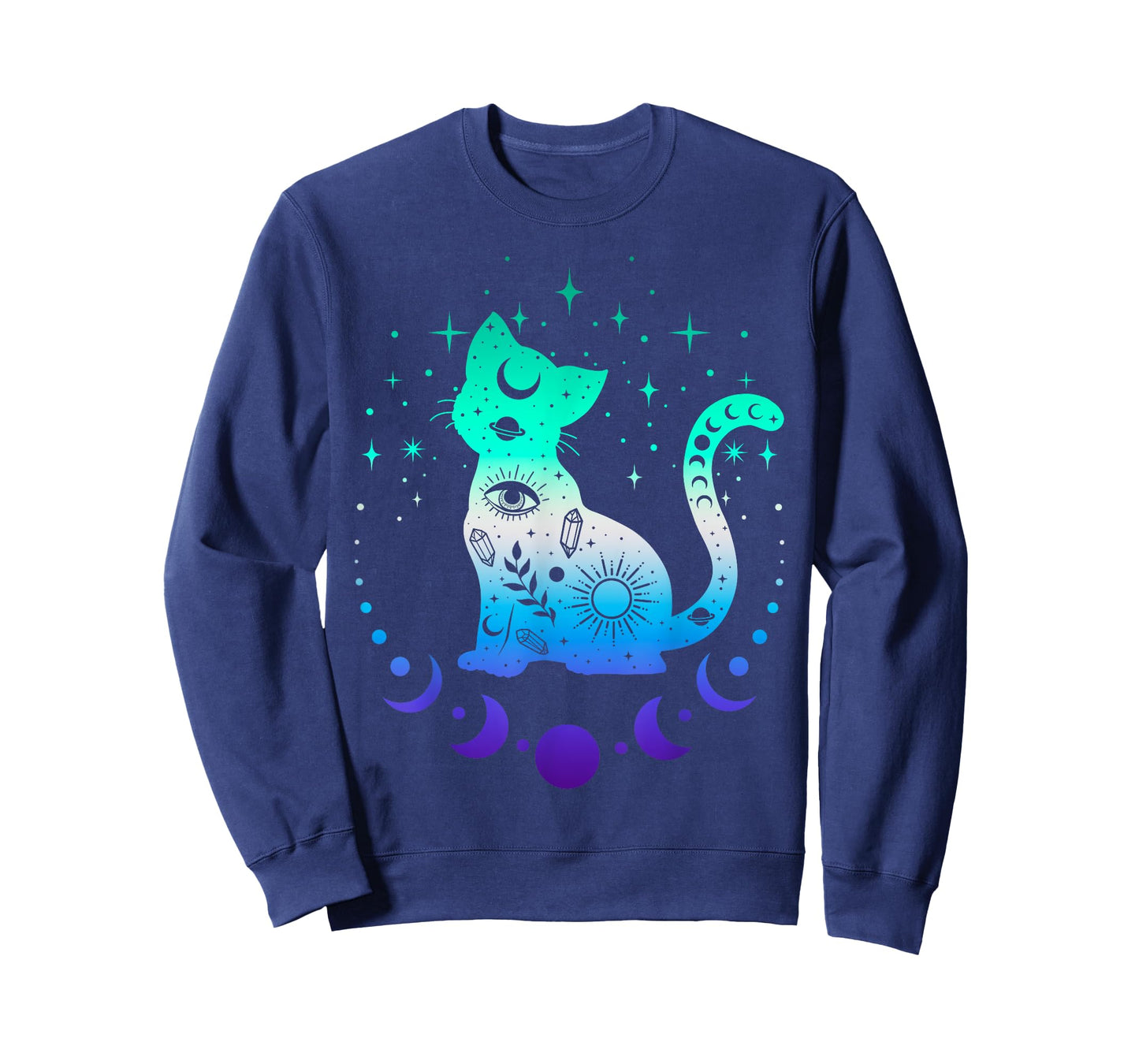 New Blue Gay Male MLM Pride Flag, Astrology Cat T-Shirt