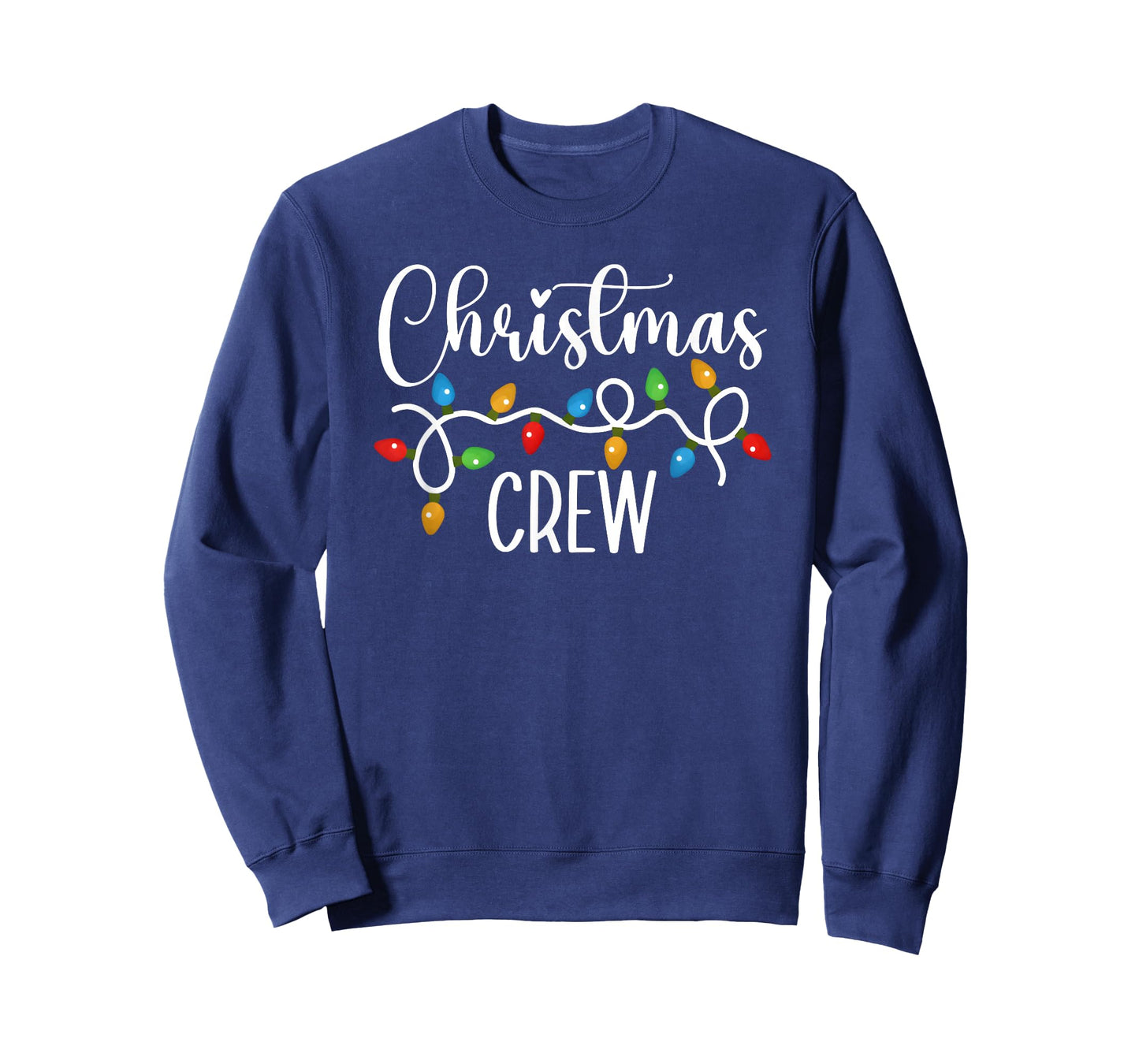 Christmas Crew Xmas Lights Family Matching Pajamas Holiday T-Shirt