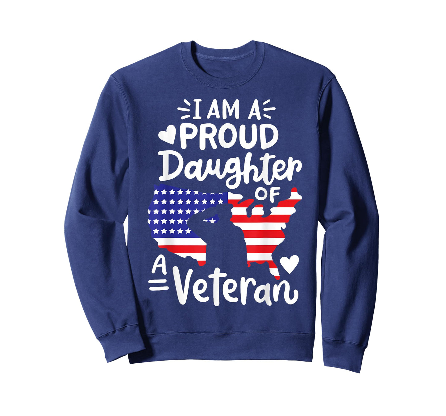 I'm A Proud Daughter of A Veteran Father's Day Girls T-Shirt