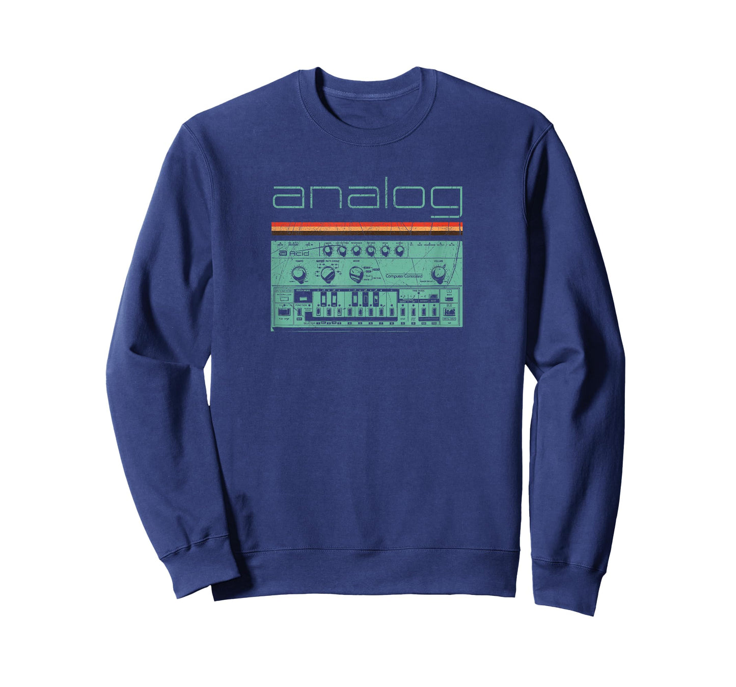 Analog Vintage Synthesizer T-Shirt - Acid Nerd Synth 80s T-Shirt