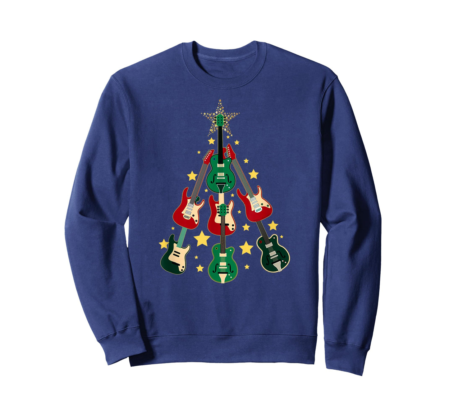 Cool Guitar Christmas Tree Guitar Lovers Christmas Tree T-Shirt