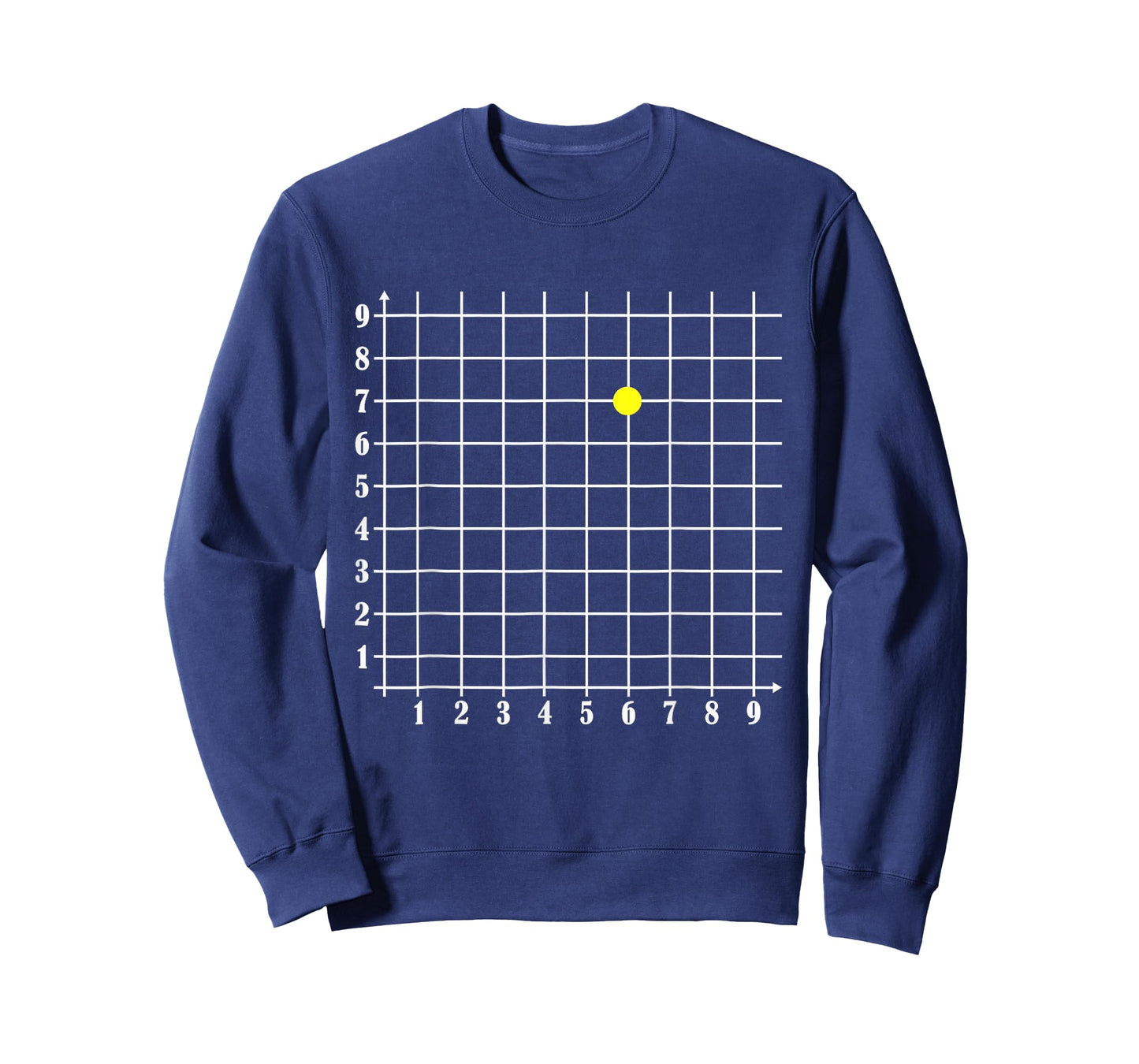 Coordinate (6,7) Funny Math Teacher 67 Math Lover Science T-Shirt