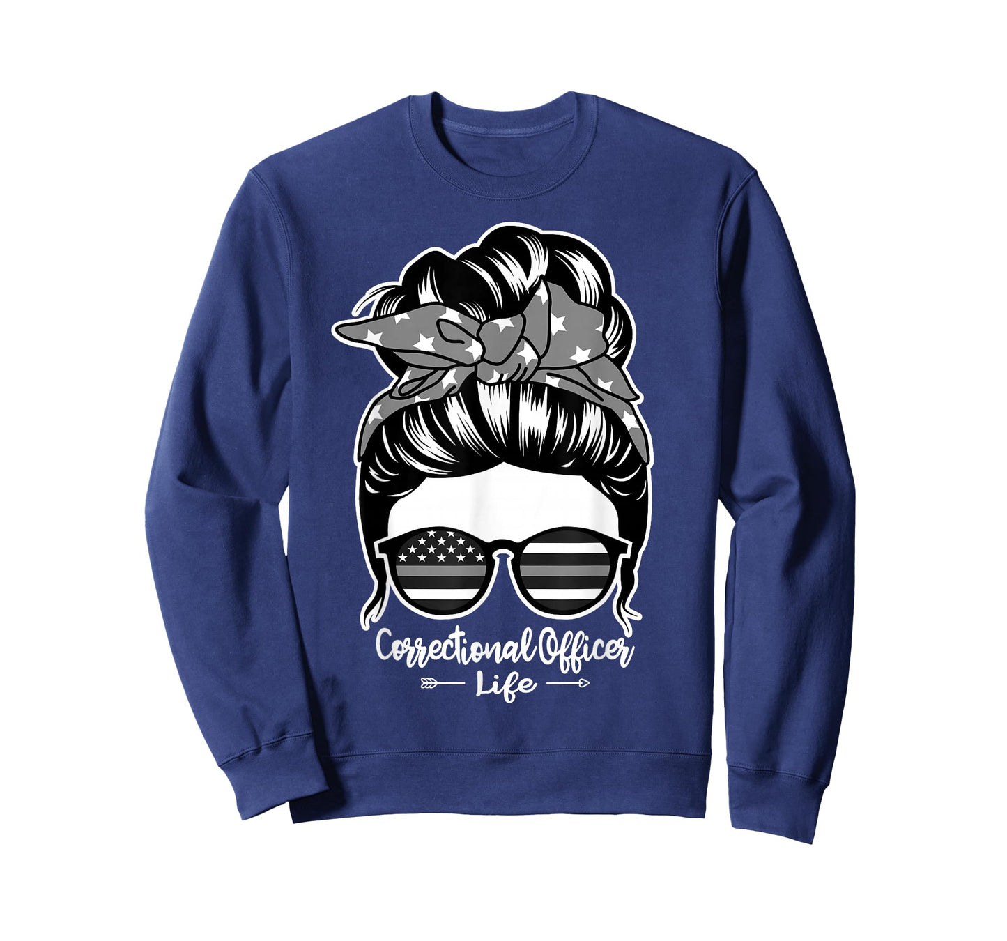 Correctional Officer Life Messy Bun Hair Women Correctional T-Shirt