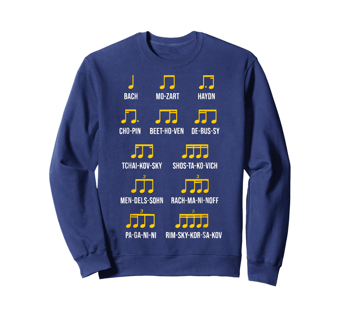 Composer Rhythm Music - Bach Mozart Beethoven Chopin T-Shirt