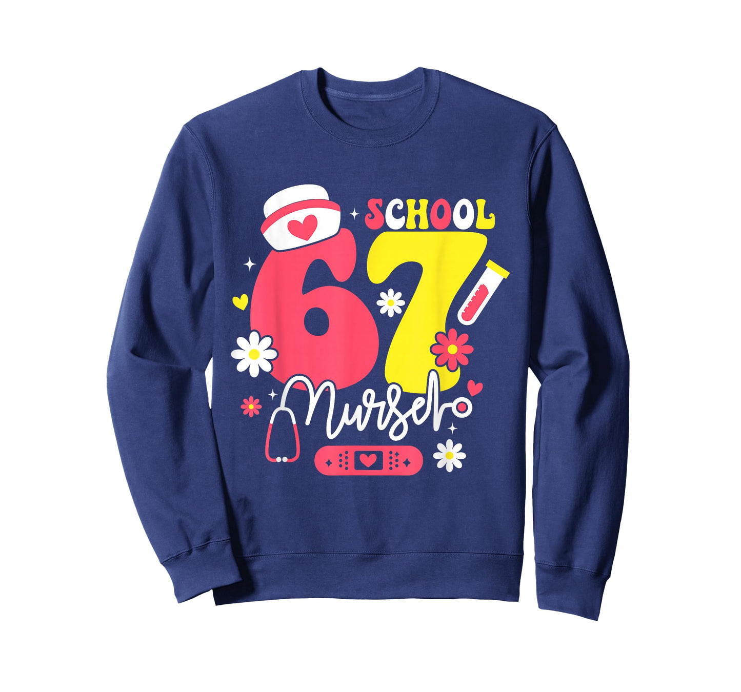 67 Meme Funny School Nurse Nursing Six Seven T-Shirt