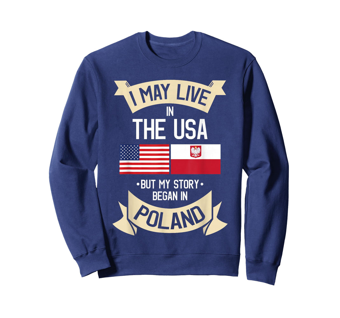 Poland American Flag USA Polish Roots Gifts T-Shirt