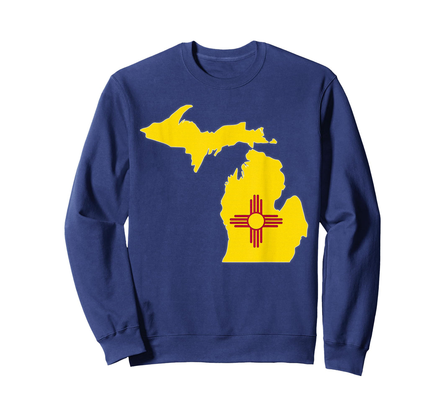 MICHIGAN STATE MAP NEW MEXICO NM Flag Roots Men Women Gift T-Shirt