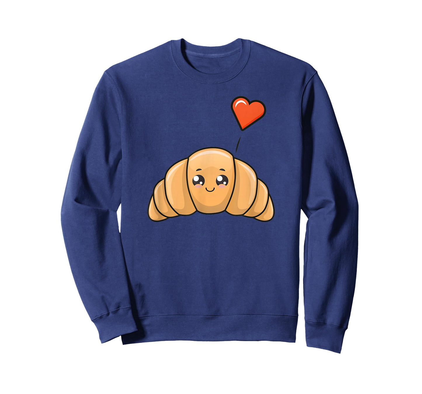Cute Kawaii Illustration of Croissant T-Shirt