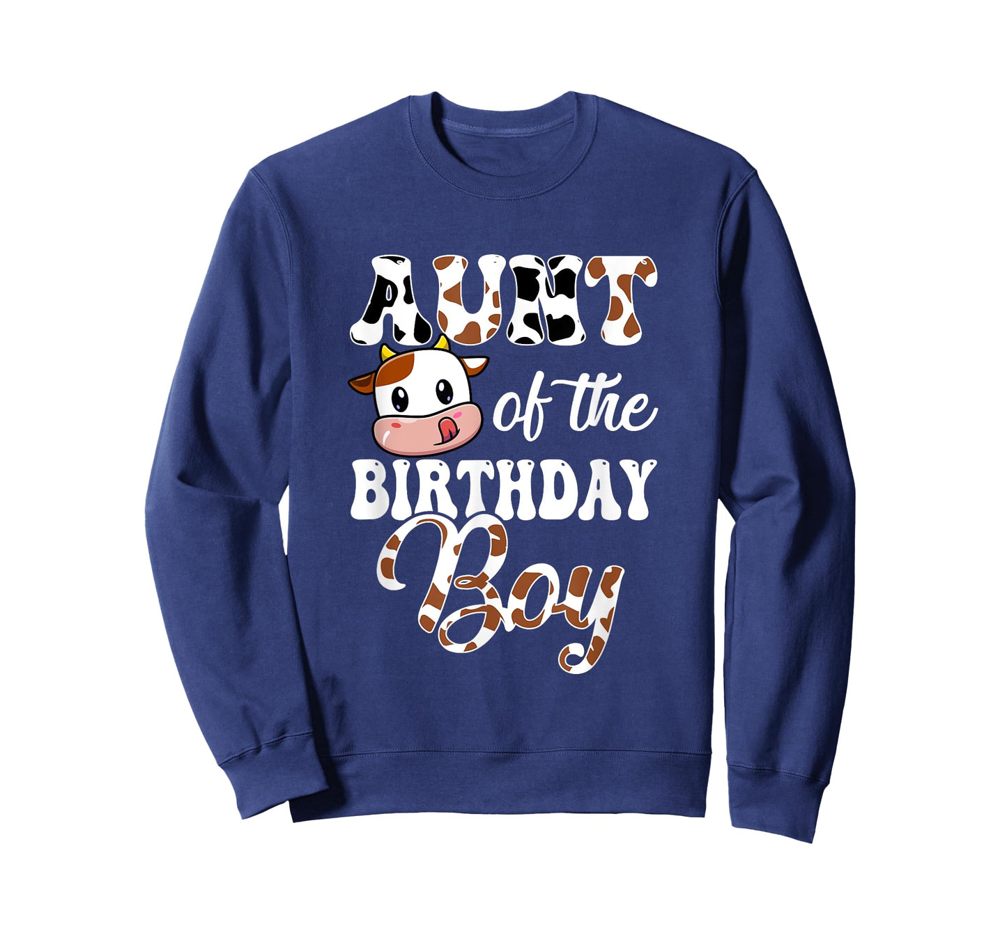 Aunt Of The Birthday Boy Cow Farm 1St Birthday Boy T-Shirt