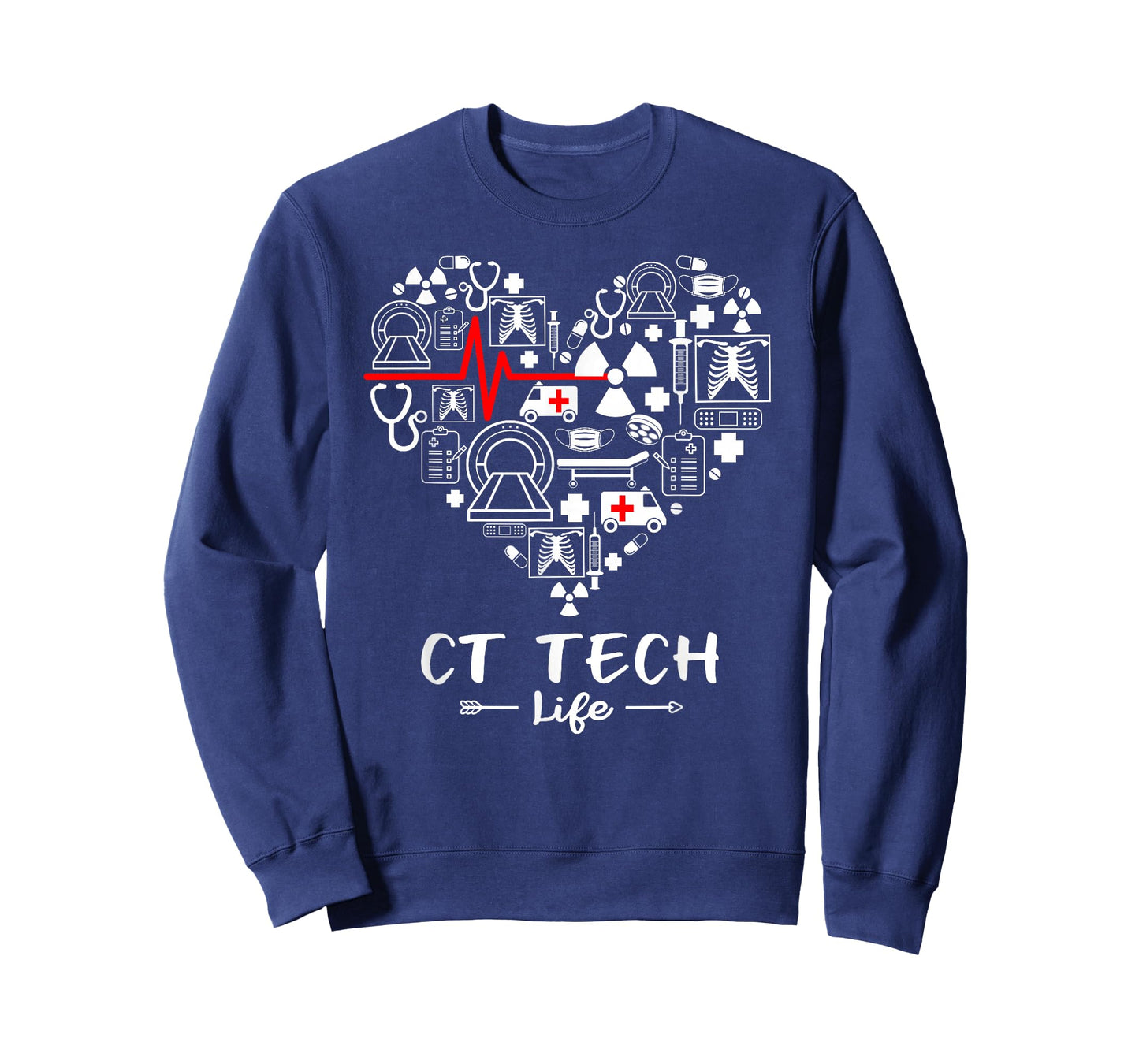 CT Tech Life Heart Funny Technologist T-Shirt
