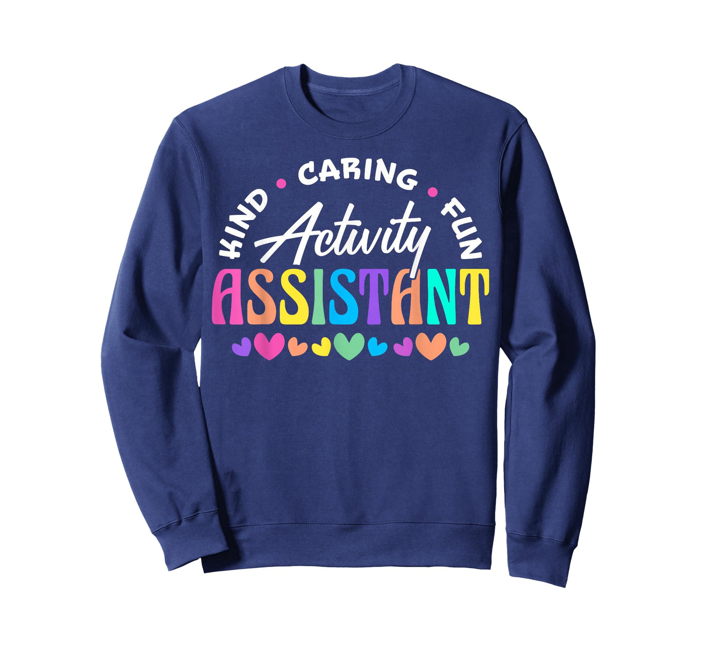 Activity Assistant Appreciation Designs Unisex-Adults Black Cotton 65% Polyester 35% Short Sleeve Crew Neck T-Shirt Small