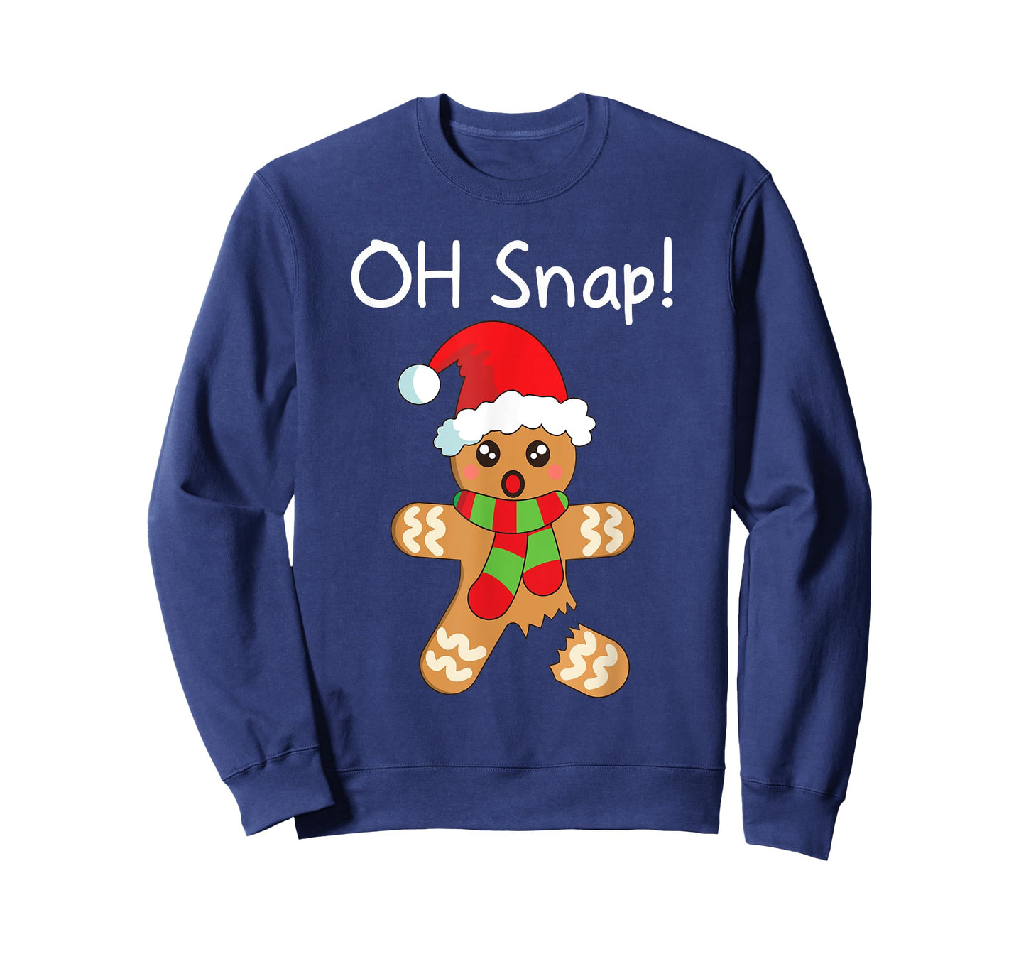Christmas Shirt Boys Girls Funny Gingerbread Man Oh Snap T-Shirt