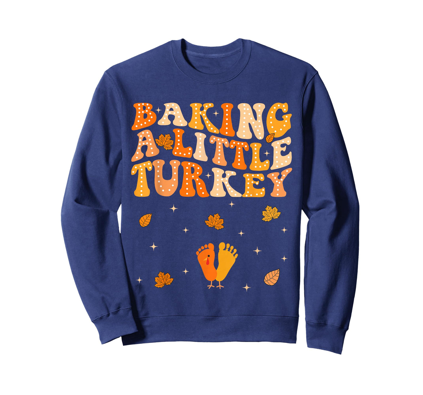 Baking A Little Turkey Thanksgiving Pregnancy Announcement T-Shirt