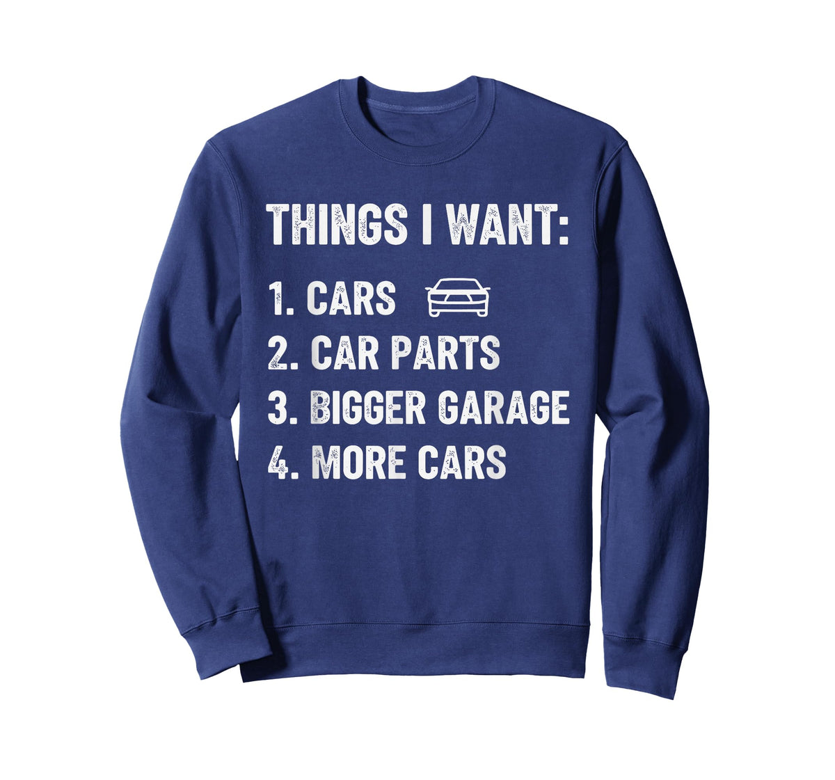 Things I Want Car Parts Funny Car Guy Mechanic Garage Men T-Shirt