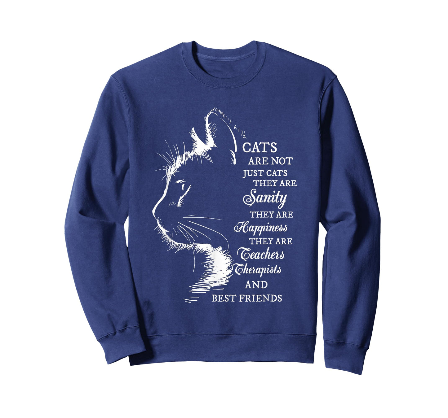Cat Lover Feline Therapy Inspirational Cat Mom Pet Lover T-Shirt
