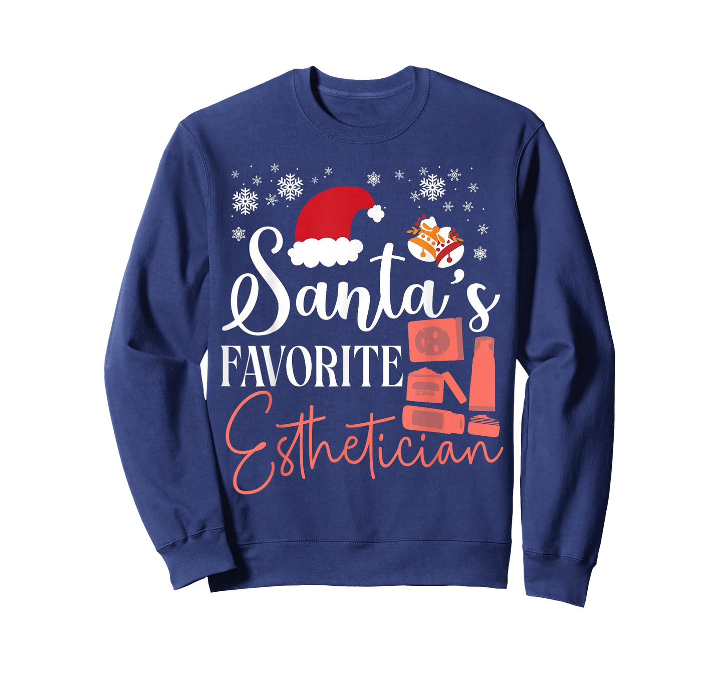 Cute Licensed Esthetician Skincare Beautician Christmas T-Shirt