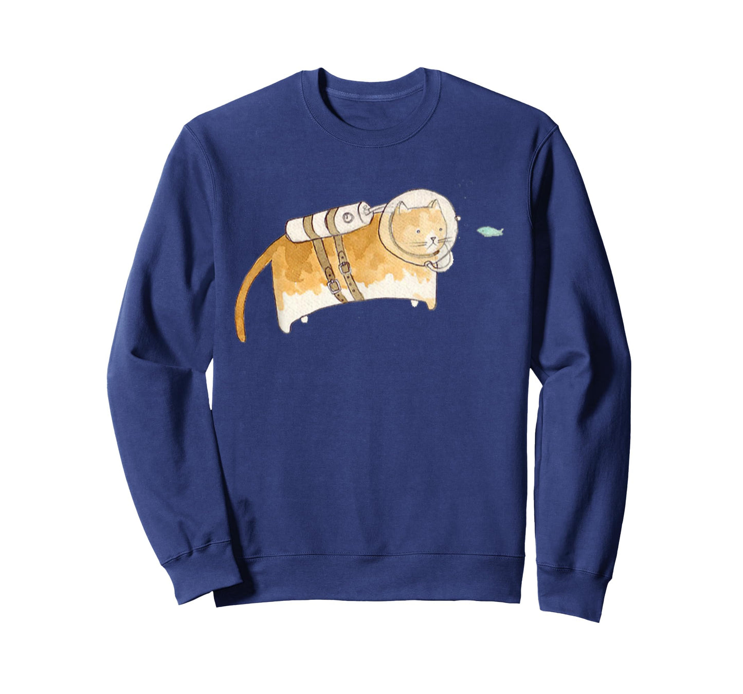 Scuba Cat Diving T-Shirt | Funny Scuba Diving Underwater Tee T-Shirt for Men Women Girls Kids