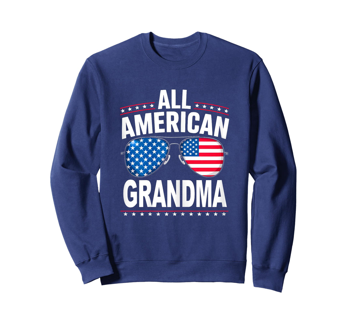 All American Grandma Funny 4th Of July Patriotic USA Flag T-Shirt