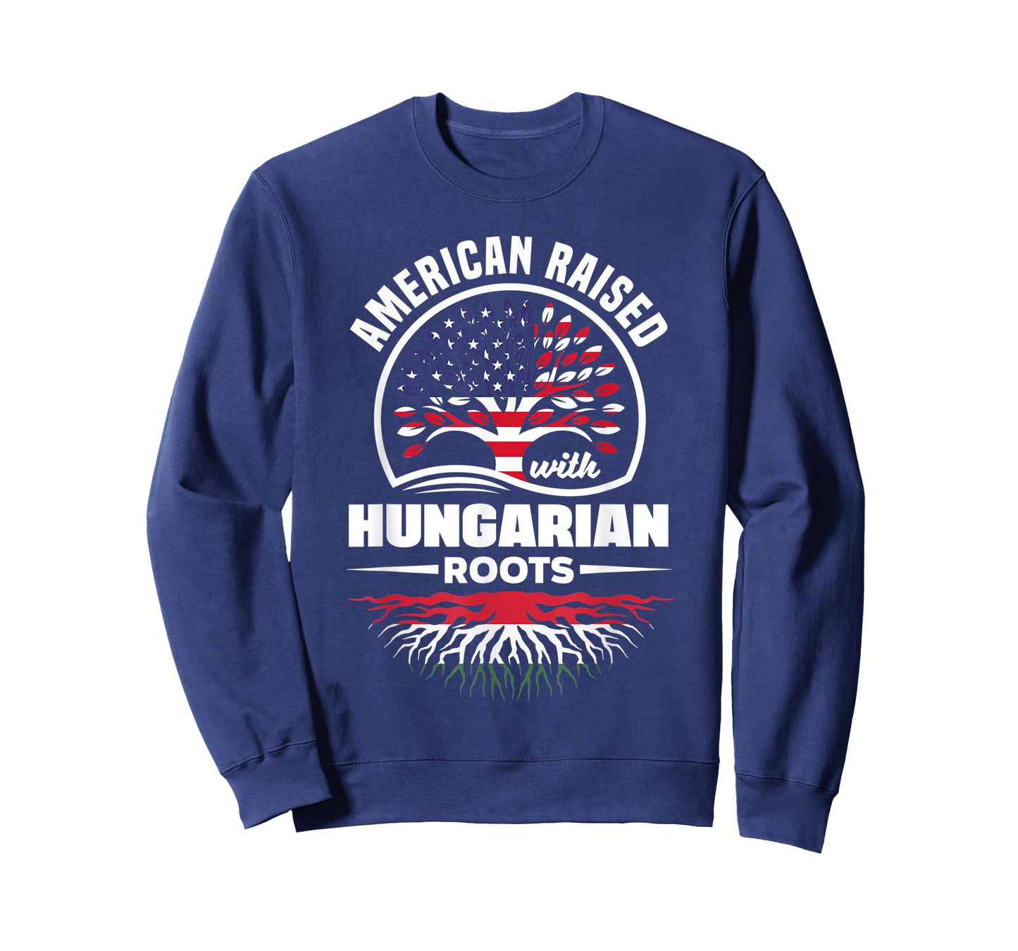 American Raised With Hungarian Roots Hungarian Hungary Flag T-Shirt