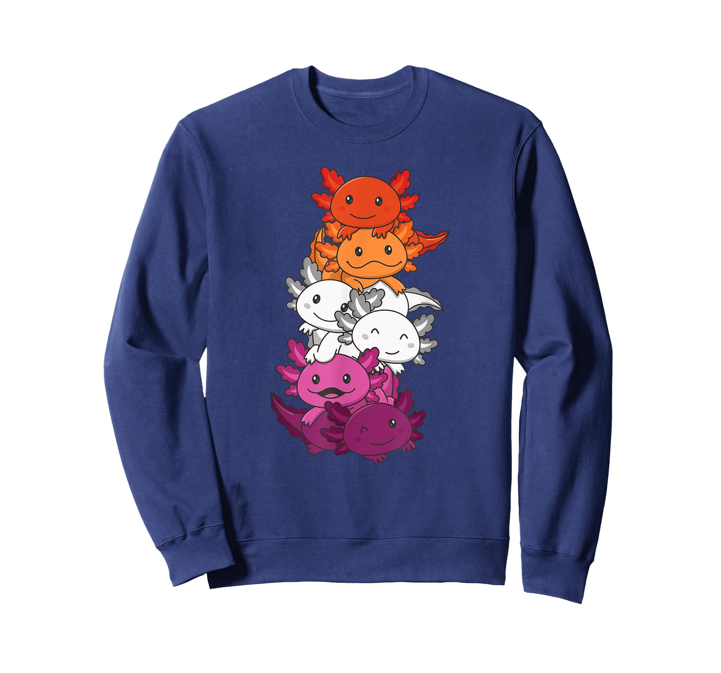 Lesbian Flag Gay Pride LGBTQ Axolotl T-Shirt