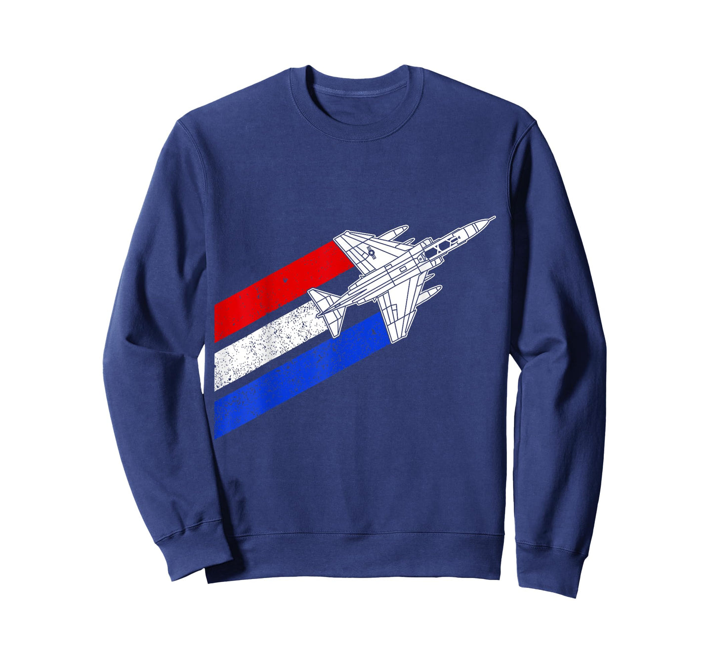 F-4 Phantom Airplane Vintage USA Contrails Red White Blue F4 T-Shirt