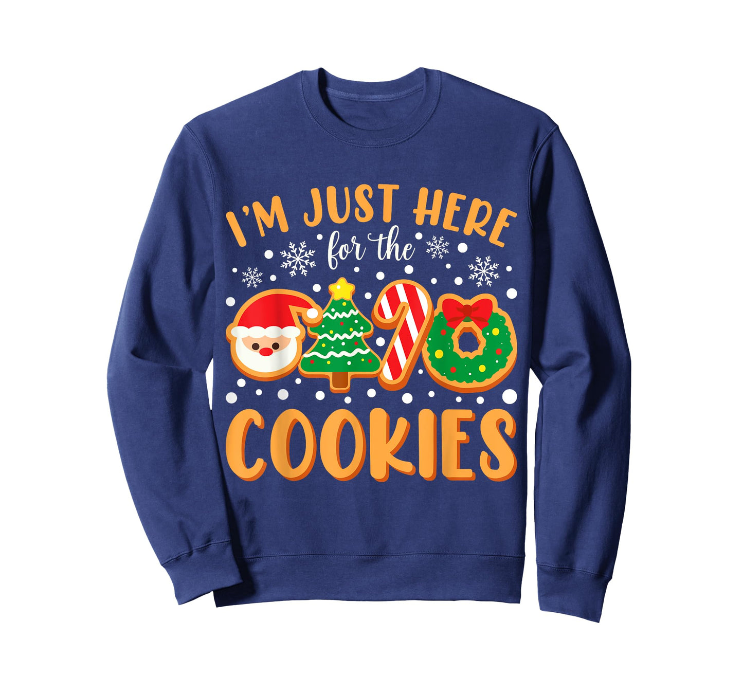 I'm Just Here For The Cookies Funny Xmas Meme Cute Christmas T-Shirt