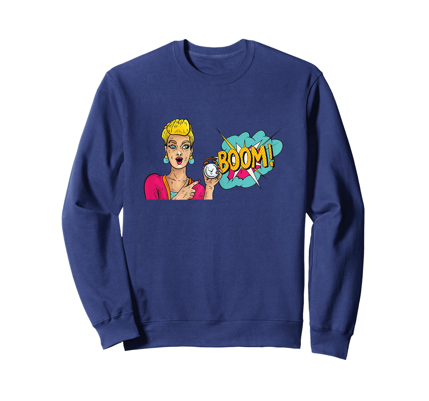 Comic Book Cartoon Women Boom Pop Art Print T-Shirt