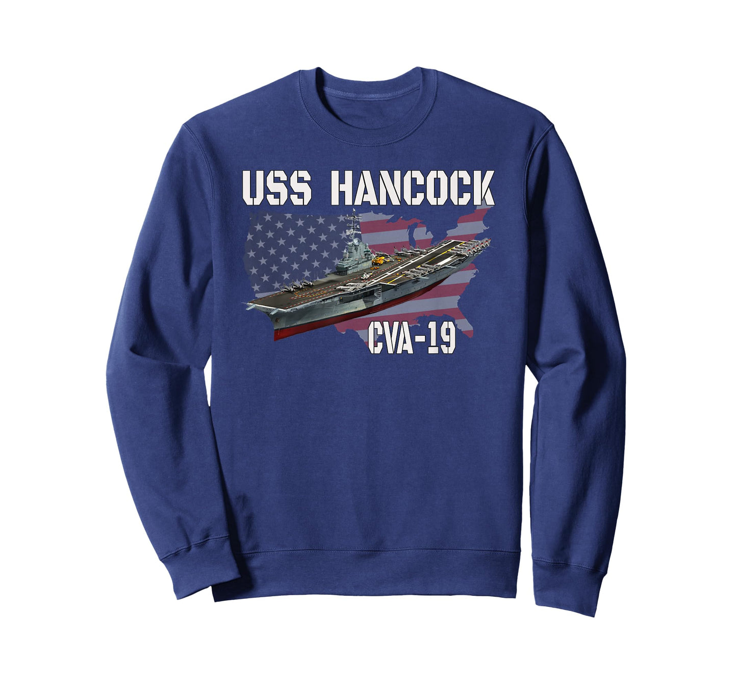 USS Hancock CVA-19 Aircraft Carrier Veterans Day Fathers Day T-Shirt