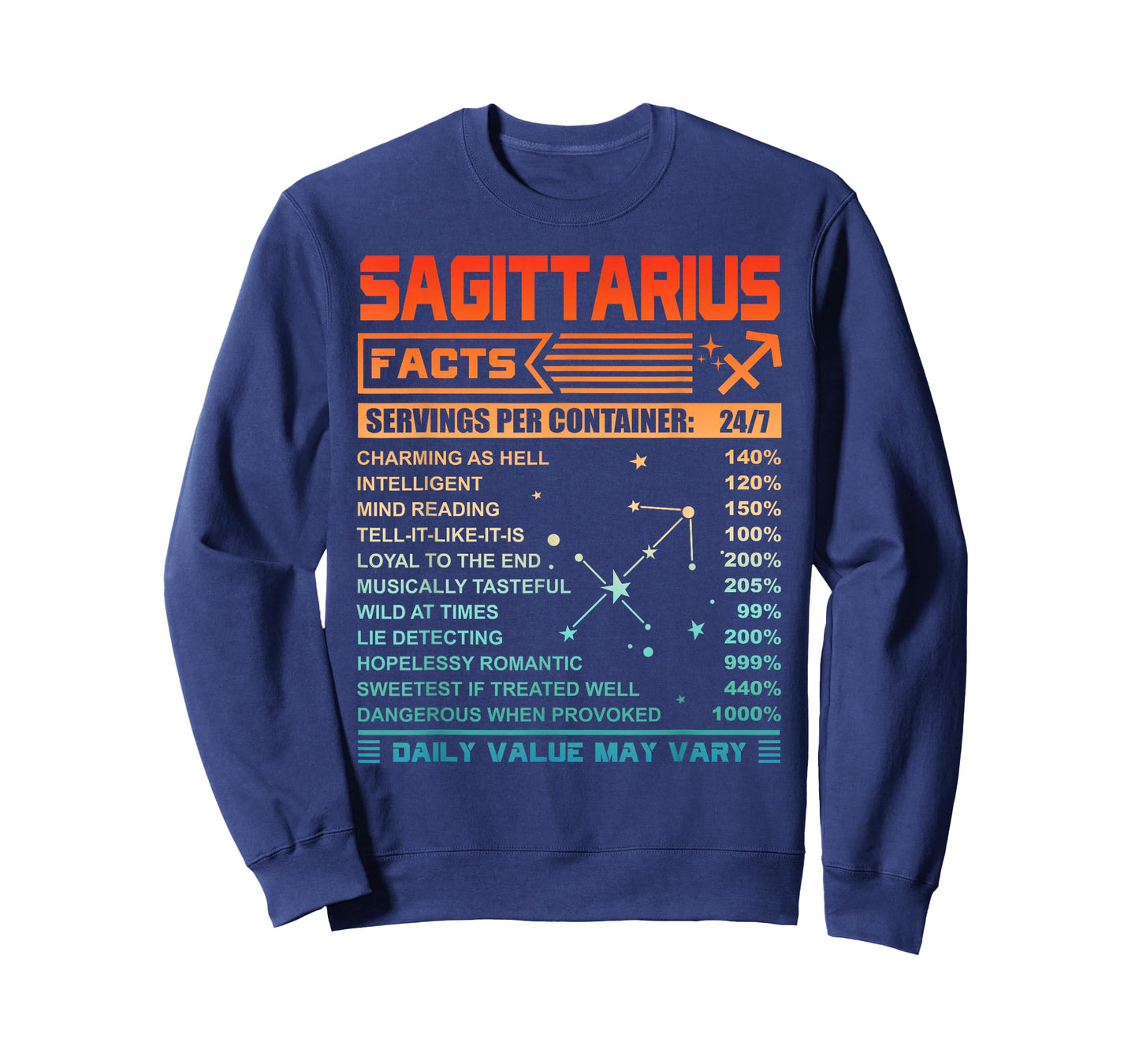 Birthday Gifts - Sagittarius Facts T-Shirt Vintage Retro T-Shirt