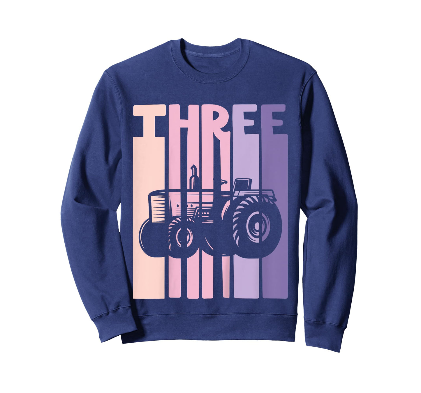 3rd Birthday Retro Farm Tractor Theme Farmer Girl 3 years T-Shirt