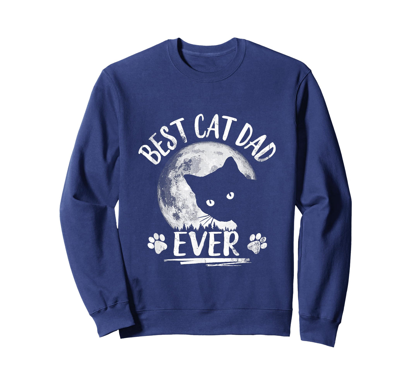 Black Cat Shirt: Best Cat Dad Ever Funny Cat Daddy T-Shirt for Men Women