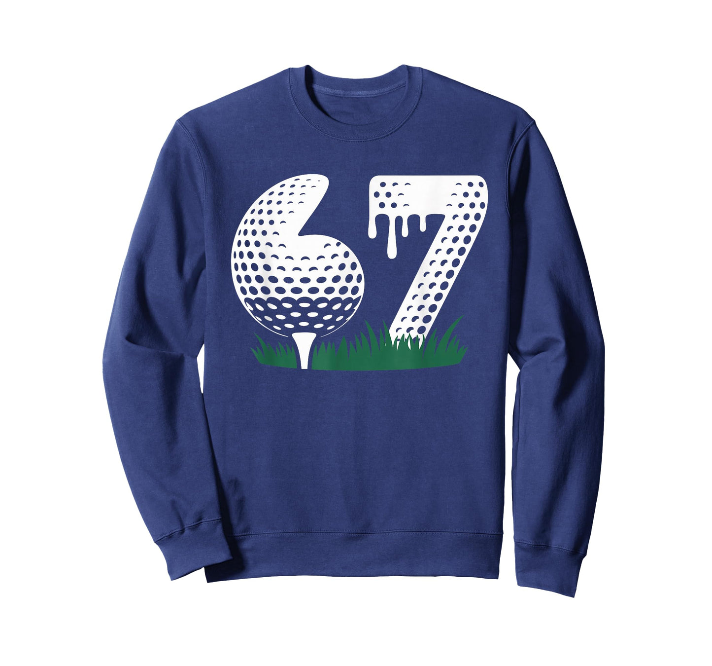 Golf 67 Six Seven Alpha Slang 6 7 Meme Kids Golfer Golfing T-Shirt