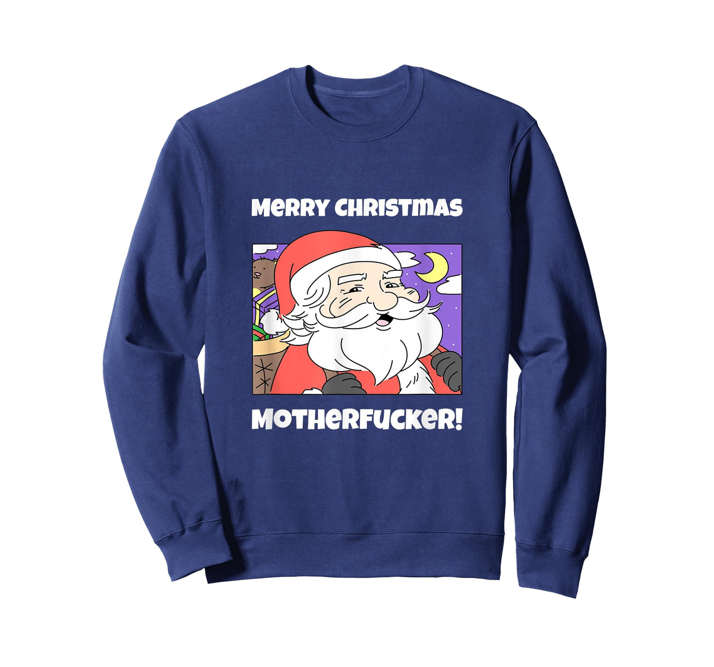 Merry Christmas Motherfucker Funny Santa Claus T-Shirt