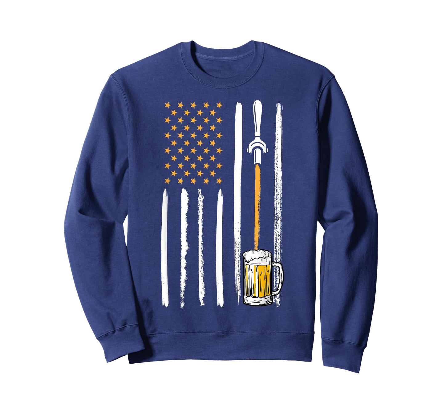 Craft Beer American Flag USA 4th July Brewery Alcohol Lovers T-Shirt