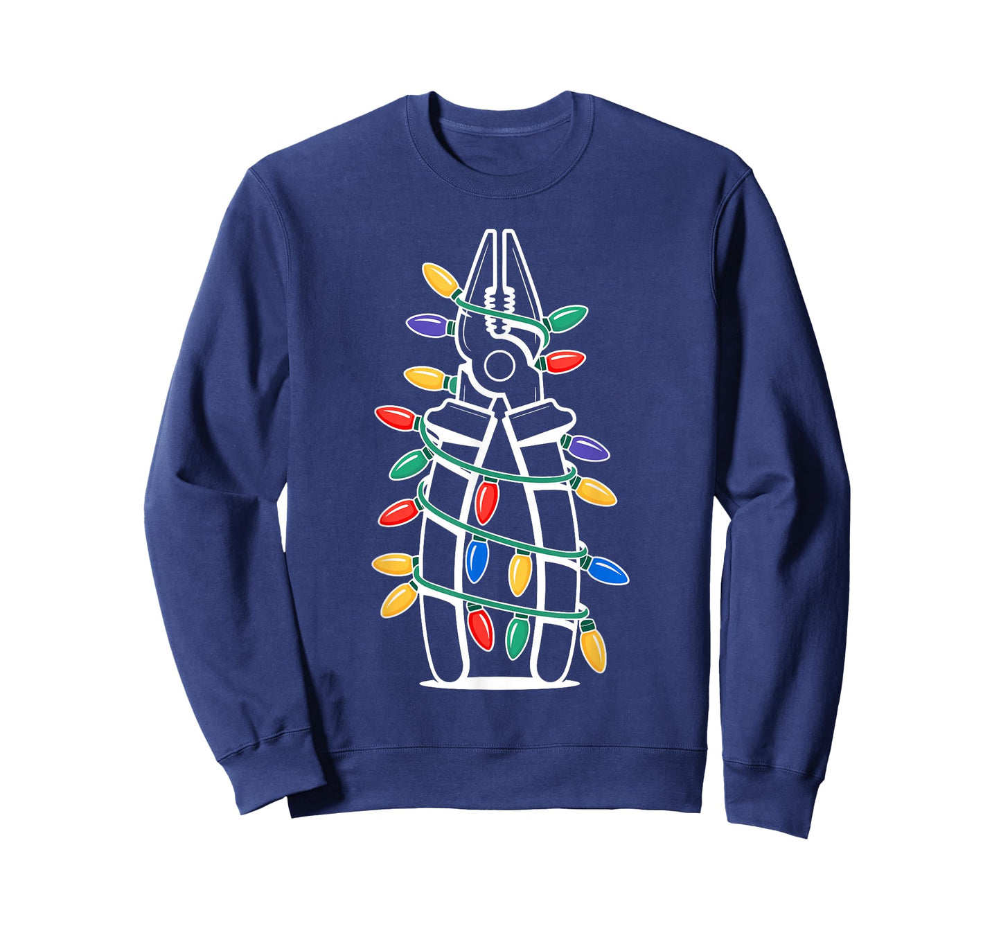 Christmas Lights Pliers Handyman Electrician Technician T-Shirt