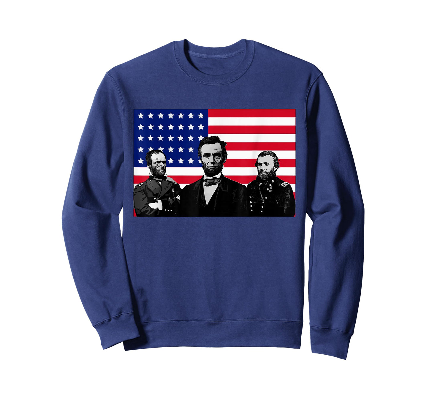 Lincoln and his Generals Grant and Sherman Civil War T-Shirt