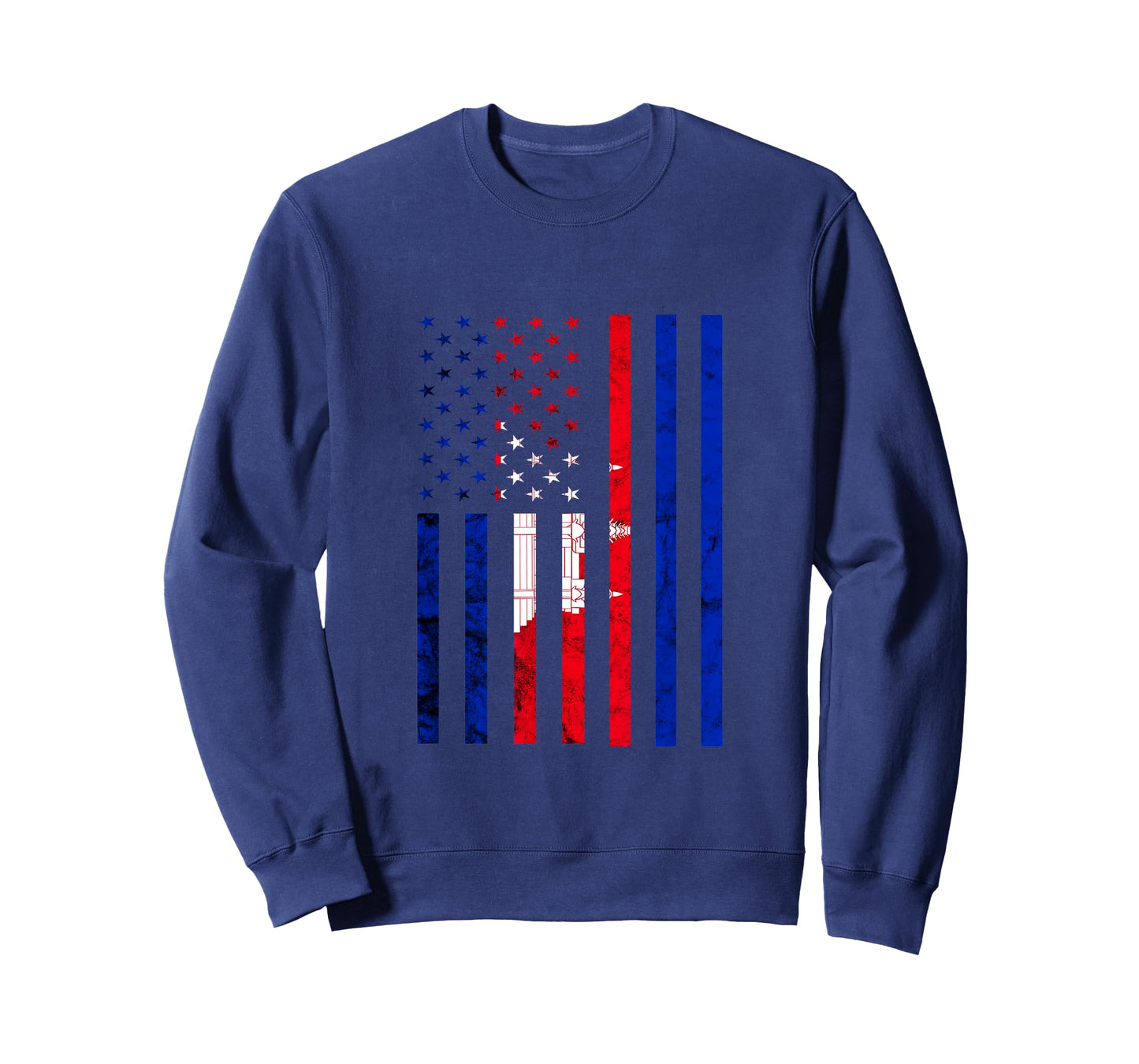 Cambodia Flag Pride American Grows Cambodian Roots T-Shirt