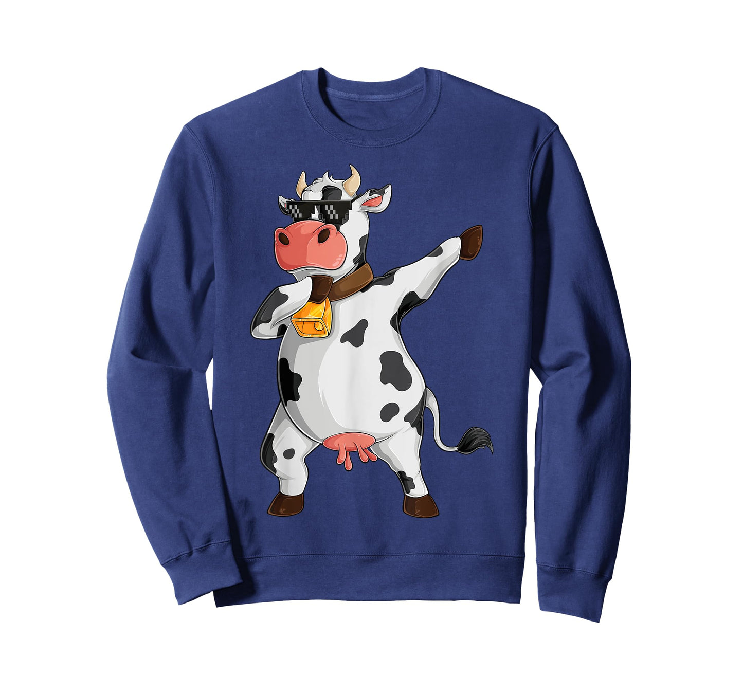 Funny Dabbing Cow Lover Farming Cow Girl Women Boy Men Kids T-Shirt Small